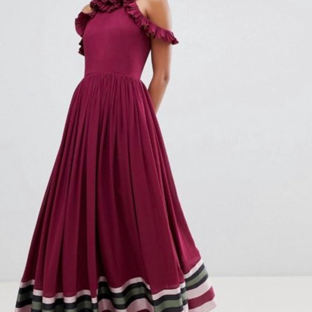 Ted Baker Cold Shoulder Maxi Dress
